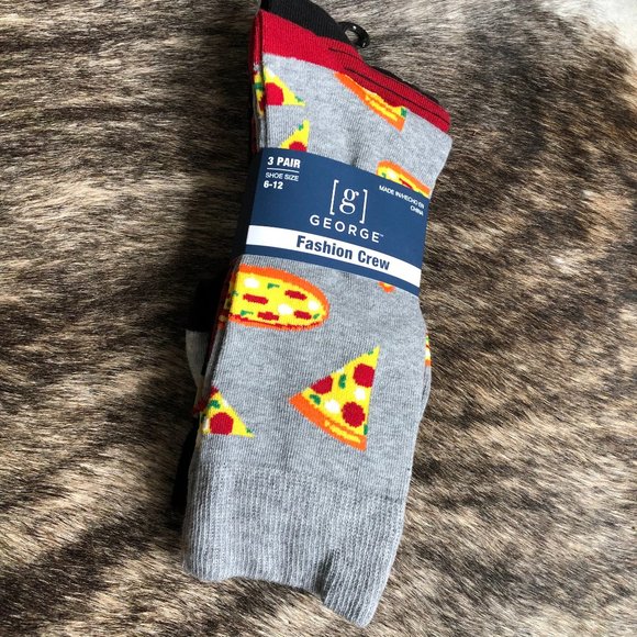 Other - Packet of Men's Socks - Pizza & Hot Dog